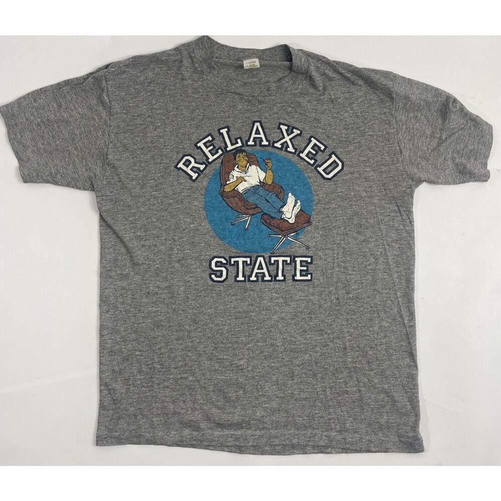 Vintage Rare Single Stitch "Relaxed State" 80s/90's XL T-Shirt